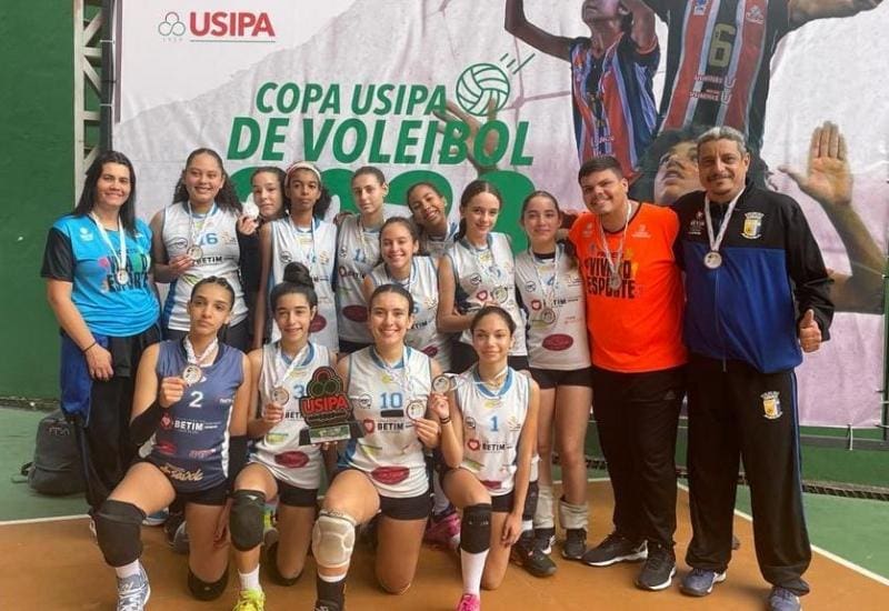 Equipe feminina de vôlei do Viva o Esporte de Betim vence a Copa