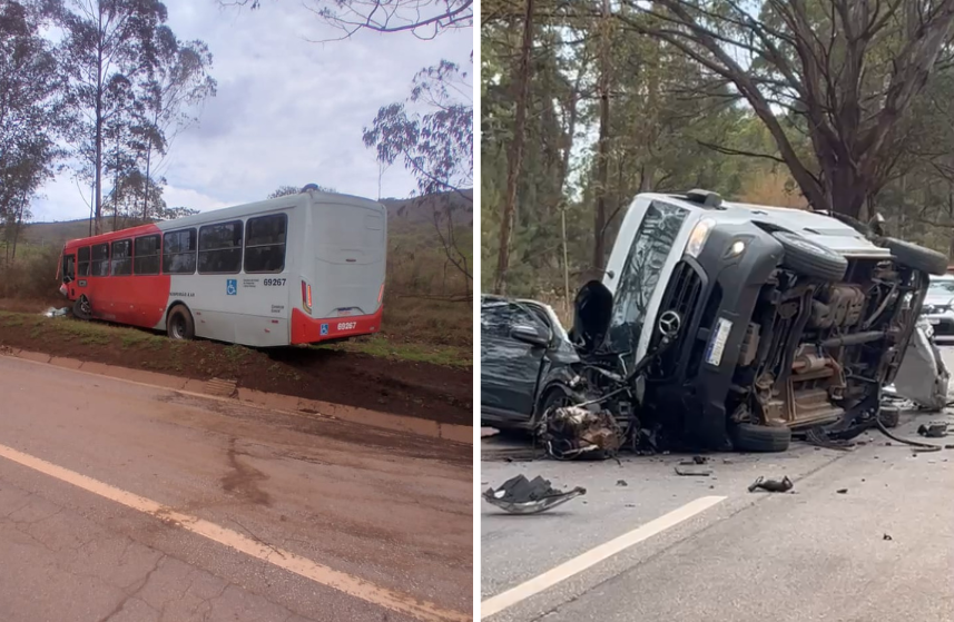 Acidente foi na altura do KM 564, no sentido Norte; via está interditada