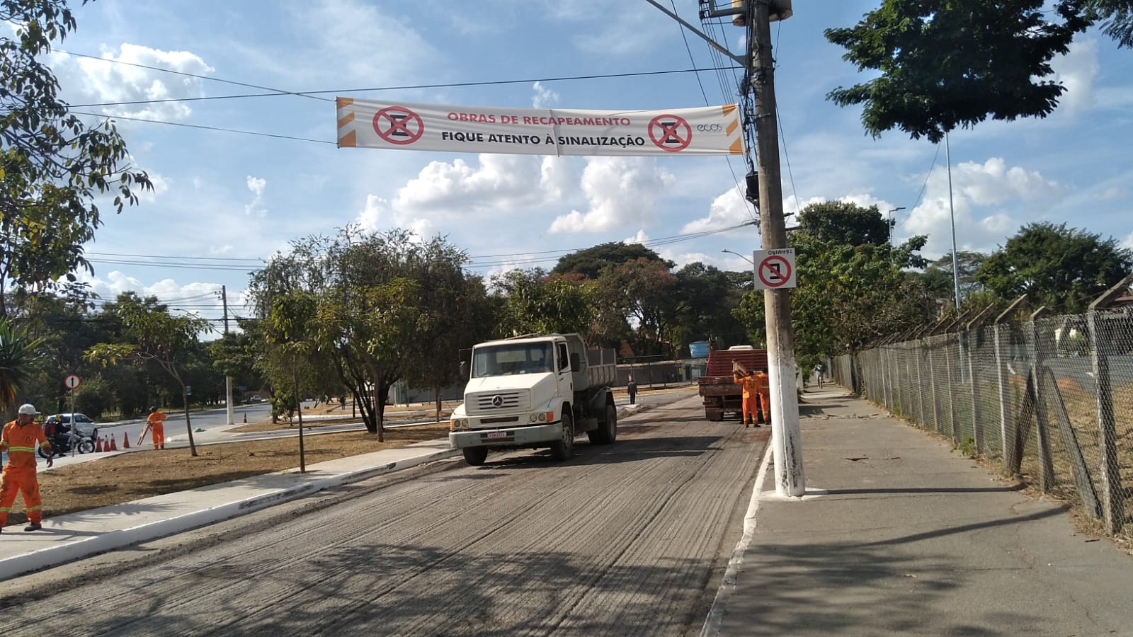 Intervenções ocorrem na rua Cícero Rabelo de Vasconcelos