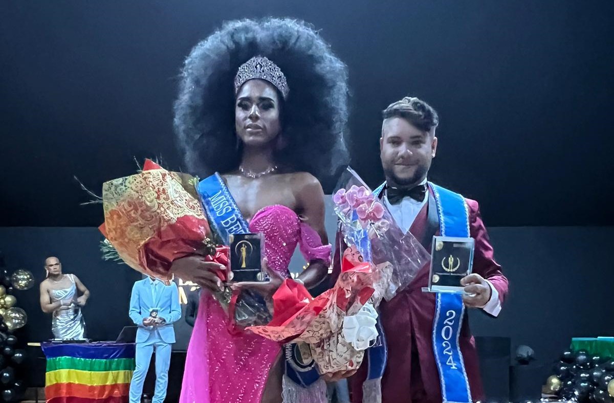 Maia Miller e Douglas Silva foram coroados Miss e Mister Gay Betim 2024