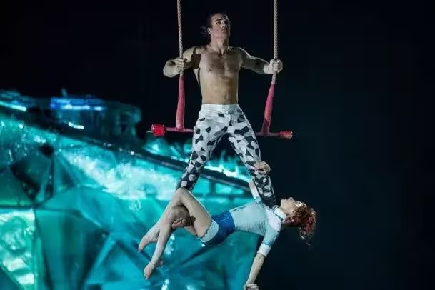 Um dos momentos do espetáculo 'Crystal', do Cirque du Soleil, que virá ao Brasil