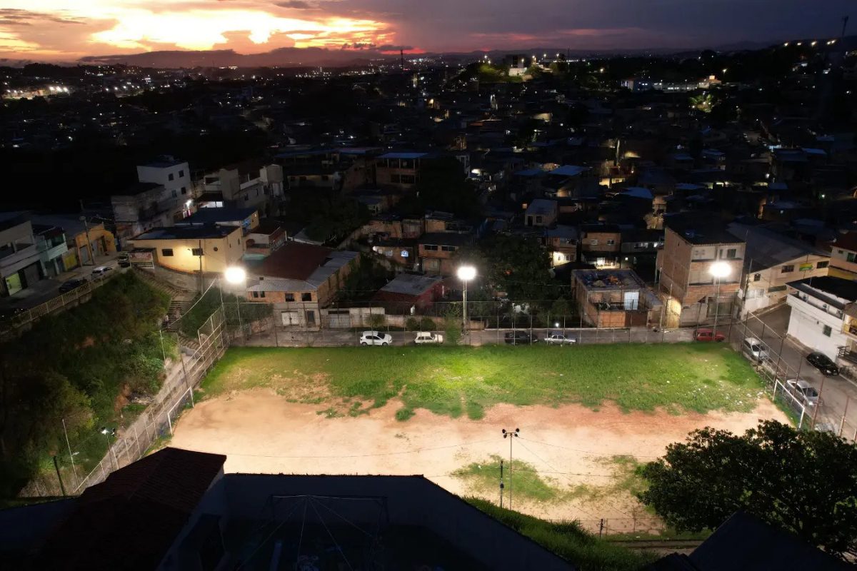 Campo Vicente Marcelino fica na rua Vicência Rosa de Jesus, s/n°, no bairro São Caetano