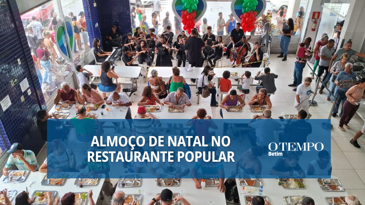 Refeição natalina dos restaurantes populares de Betim contou com cerca de 3.000 pessoas